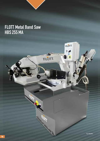 96
FLOTT Metal Band Saw
HBS255MA
Fig.: with options
 