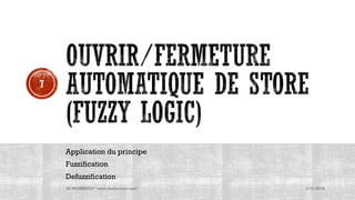 Application du principe
Fuzzification
Defuzzification
3/31/2018IA WORKSHOP "www.theitronics.com"
7
 