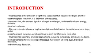 Flourescence and phosphorescence