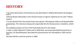 Flourescence and phosphorescence