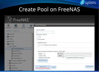 Create Pool on FreeNAS
 