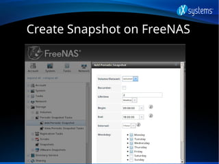 Create Snapshot on FreeNAS
 
