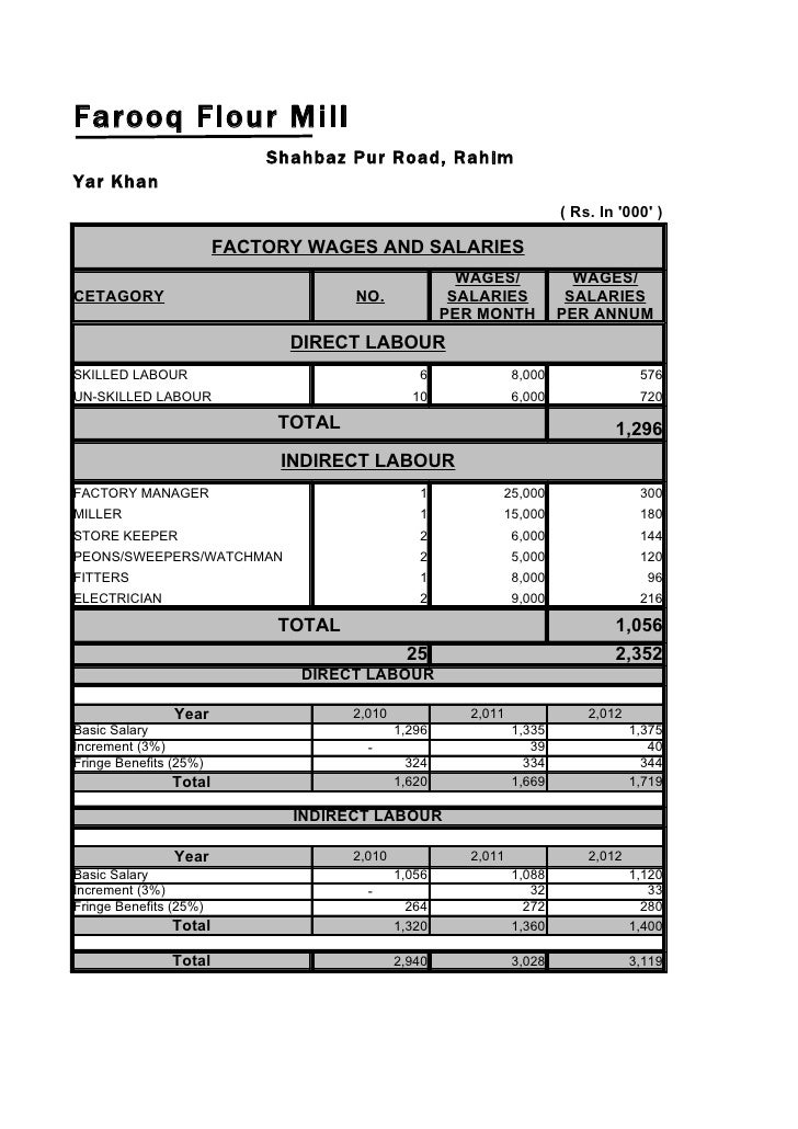 Flour mill feasibility report
