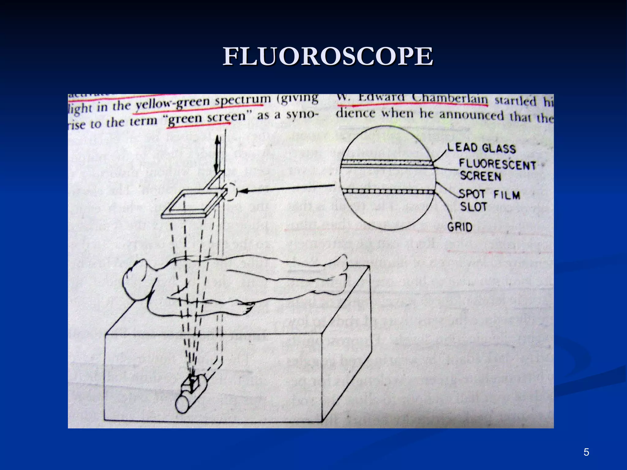 FLUOROSCOPE




              5
 