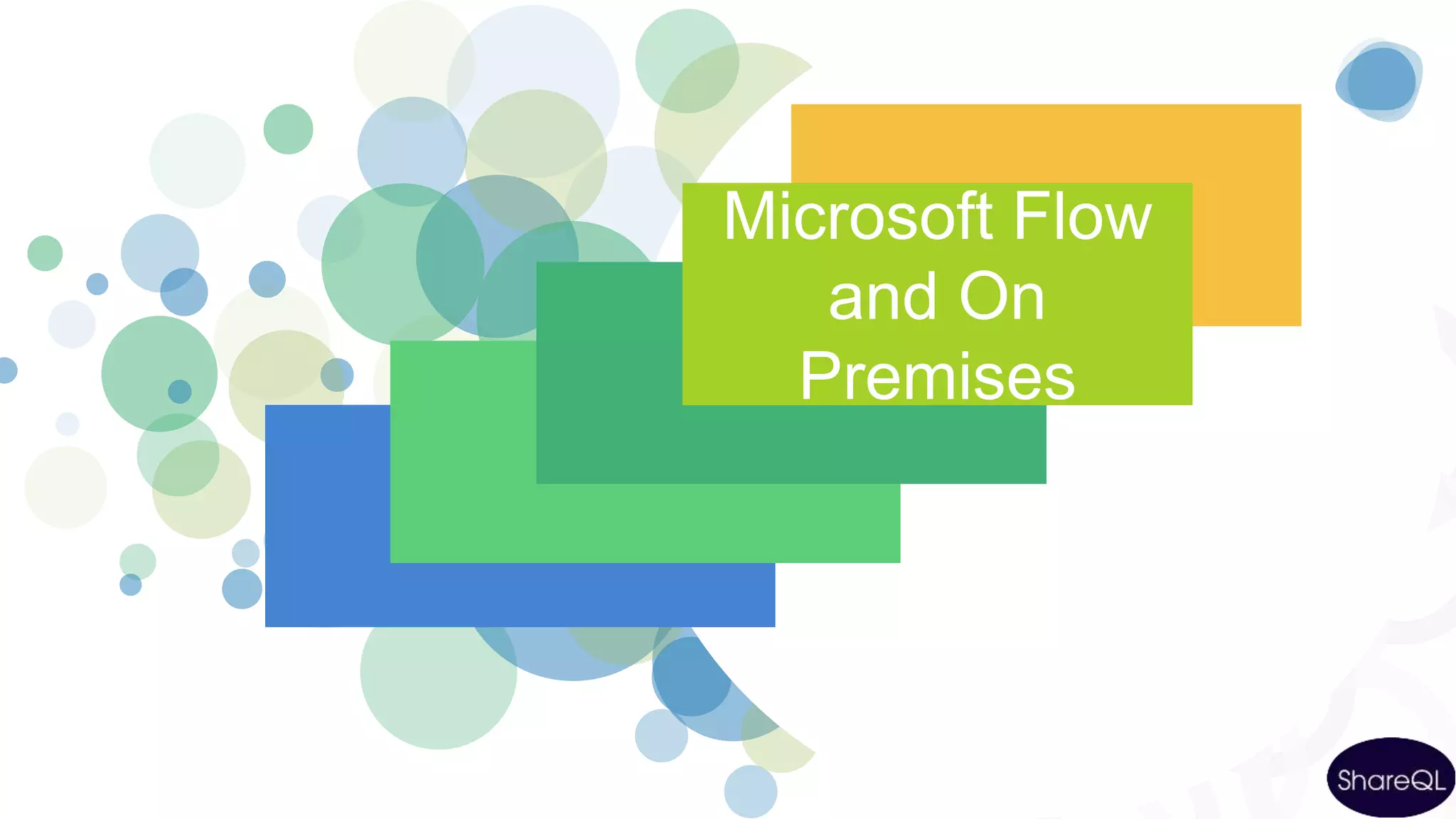 Agenda
Microsoft Flow
and On
Premises
 