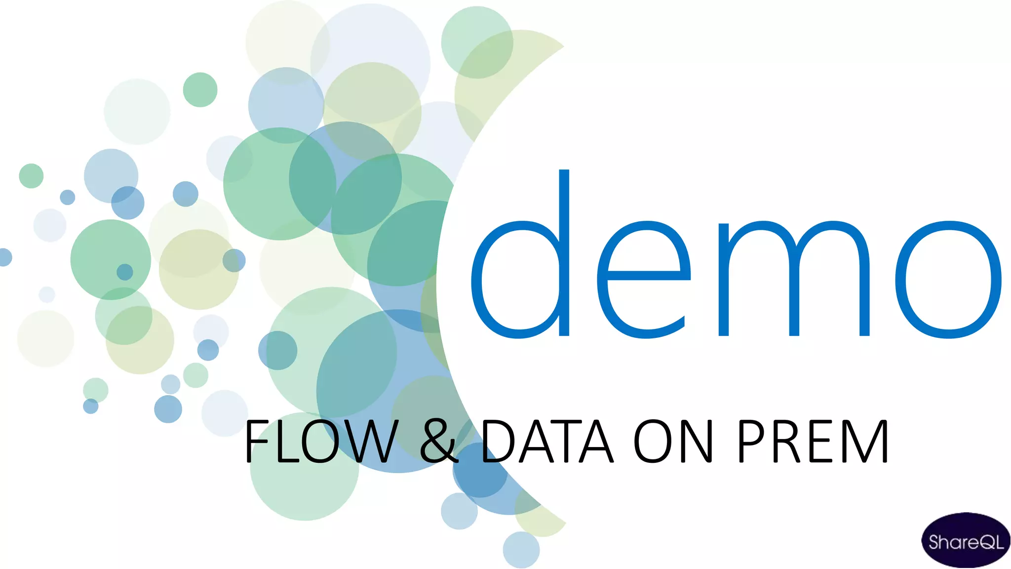 demo
FLOW & DATA ON PREM
 