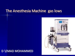 The Anesthesia Machine gas lows
D EMAD MOHAMMED
 