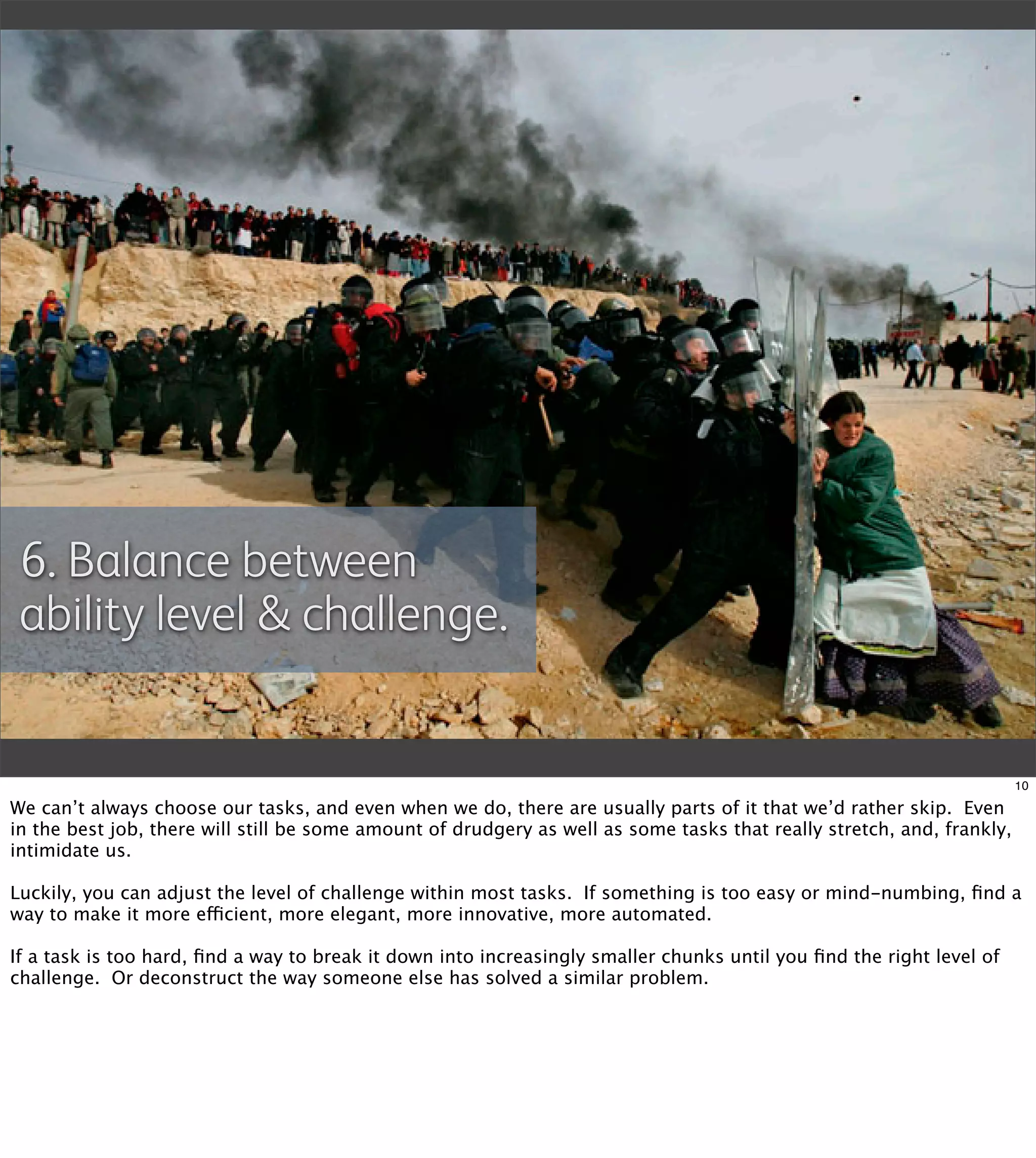 Flow: Getting into the zone at work