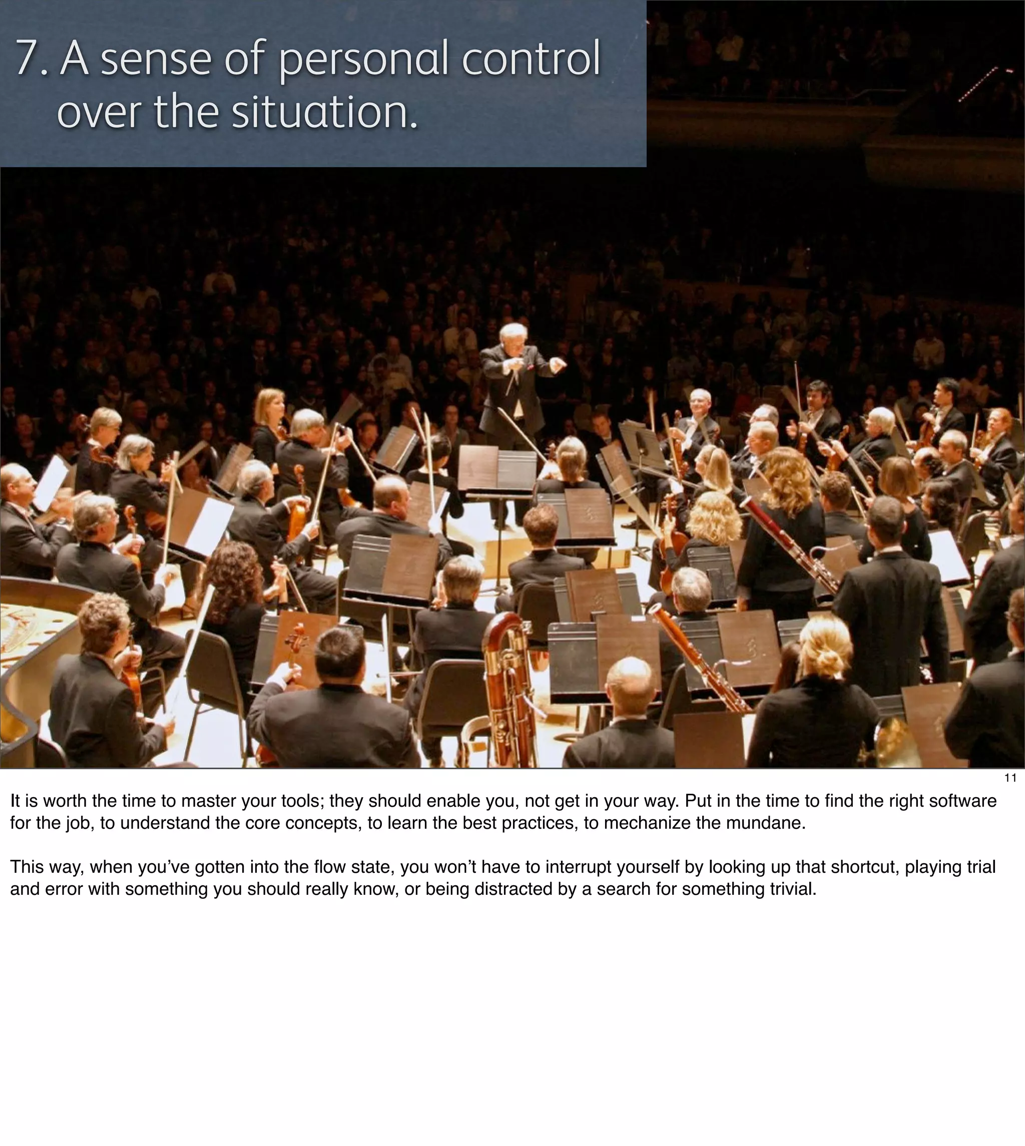 Flow: Getting into the zone at work