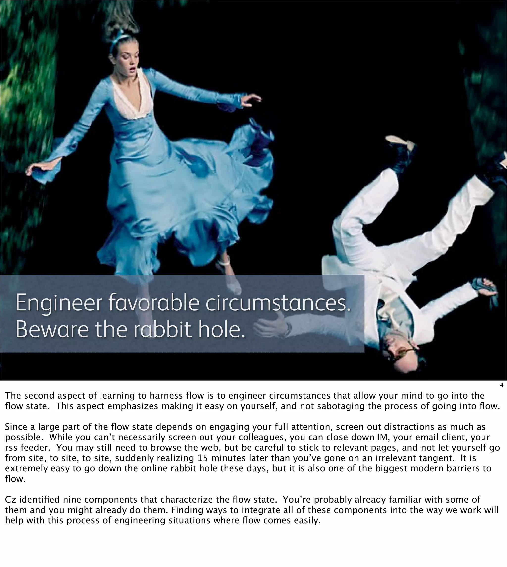 Flow: Getting into the zone at work