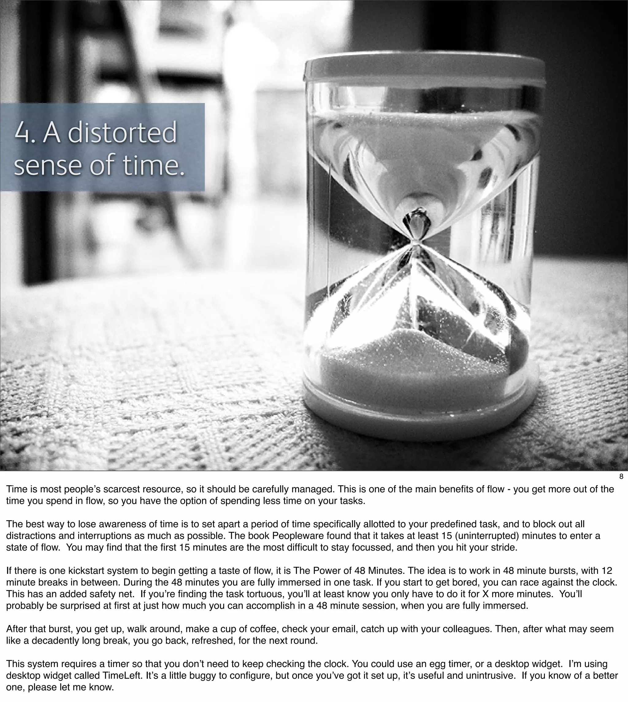 Flow: Getting into the zone at work