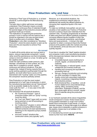 Flow Production: why and how | PDF