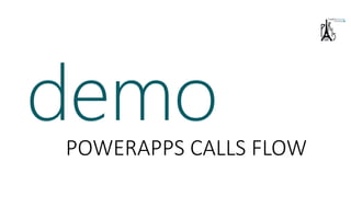 demoPOWERAPPS CALLS FLOW
 