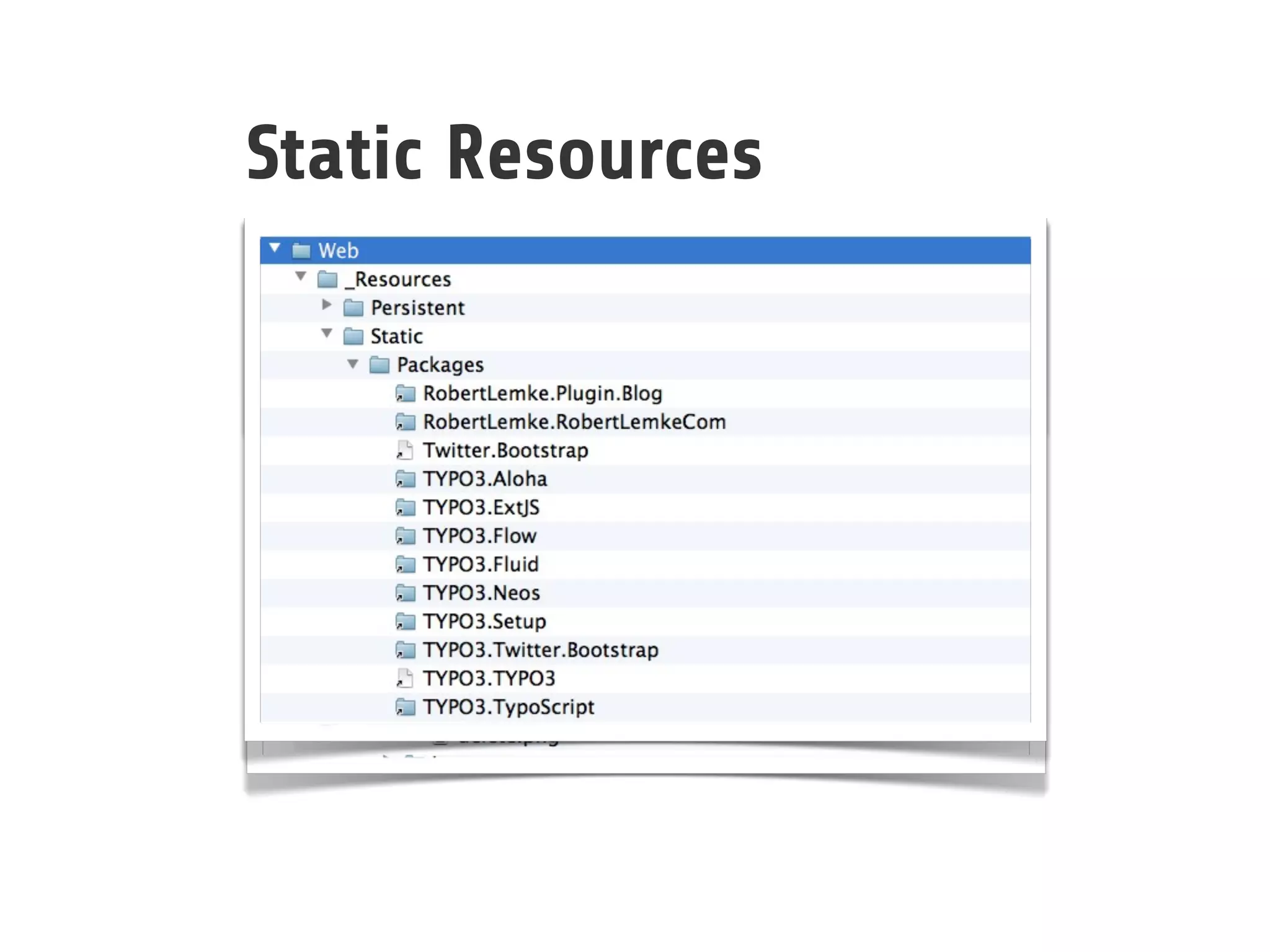 Static Resources
 