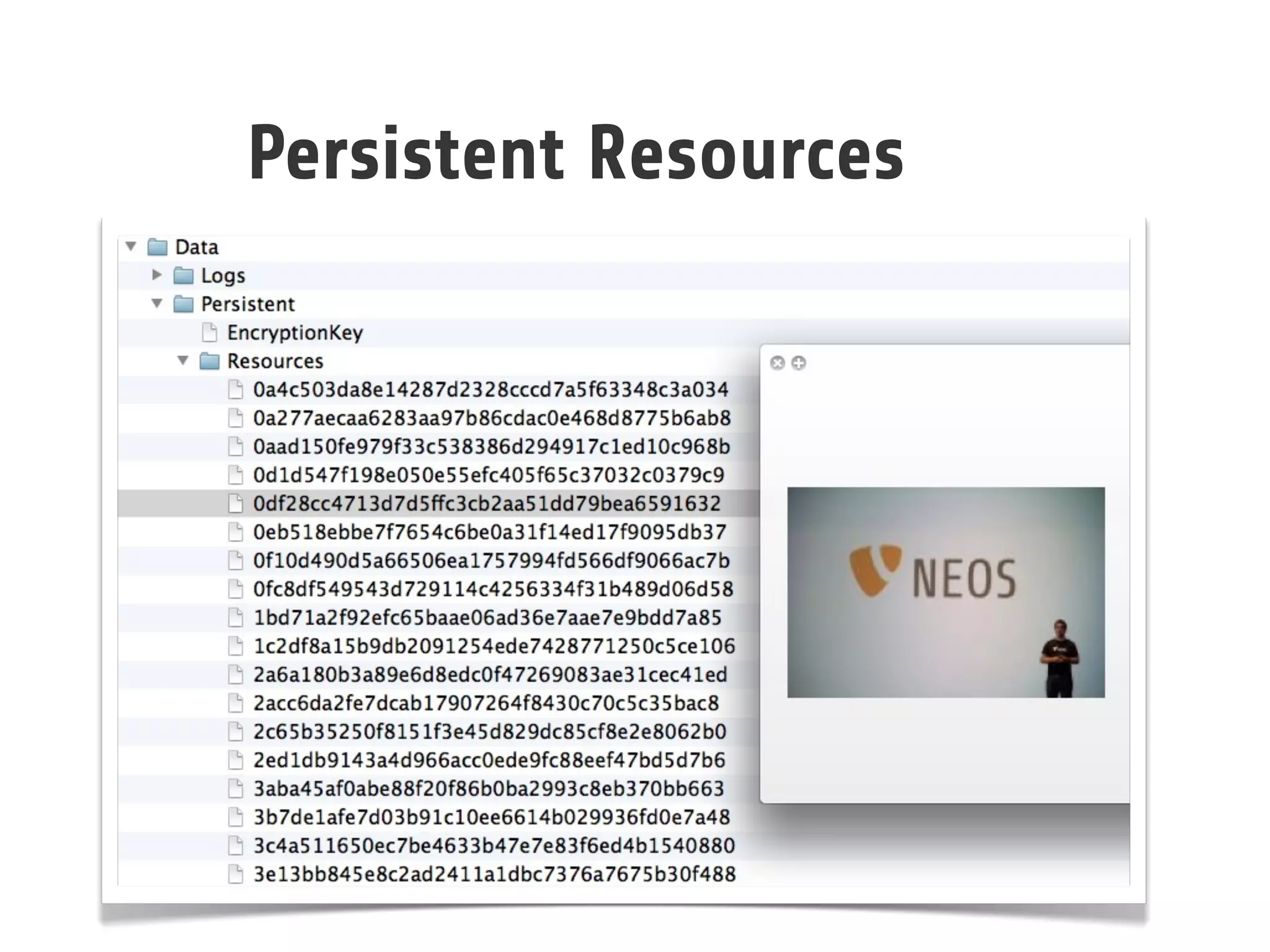 Persistent Resources
 