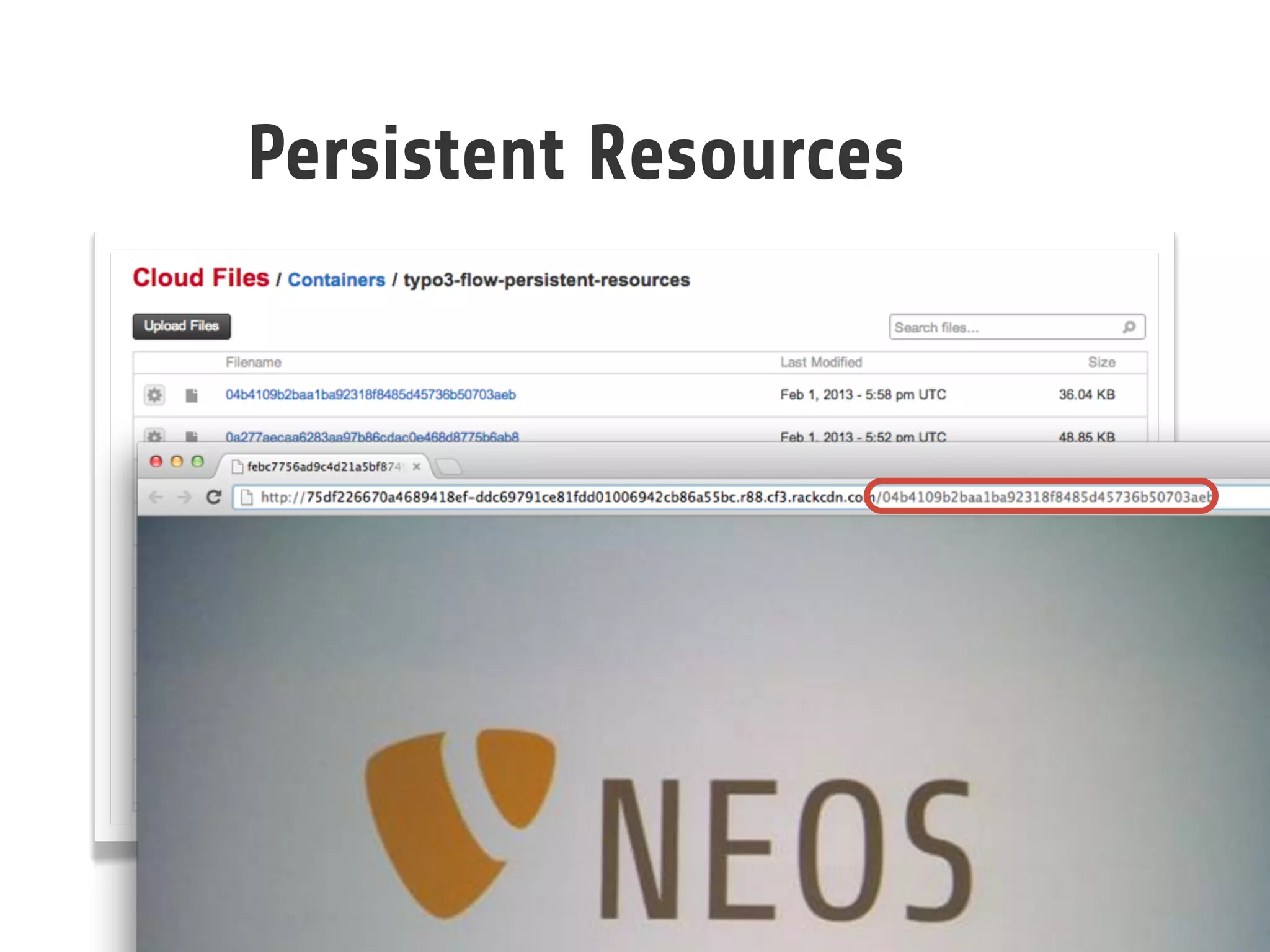 Persistent Resources
 