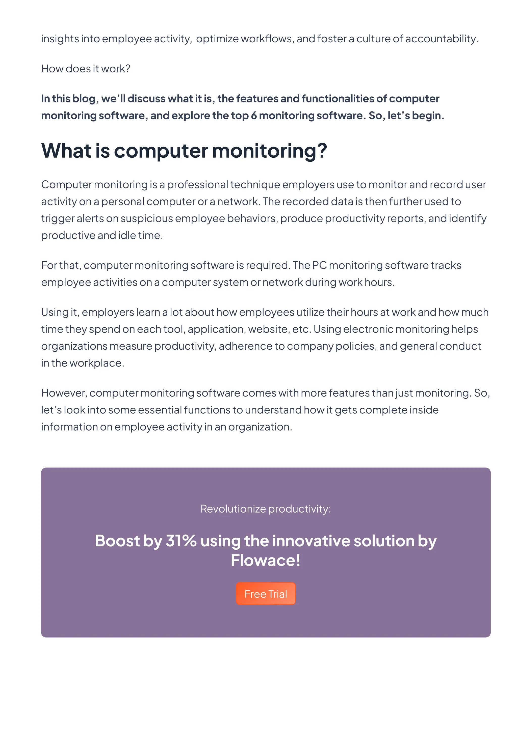 Computer Monitoring: 6 Best PC Monitoring Software | PDF