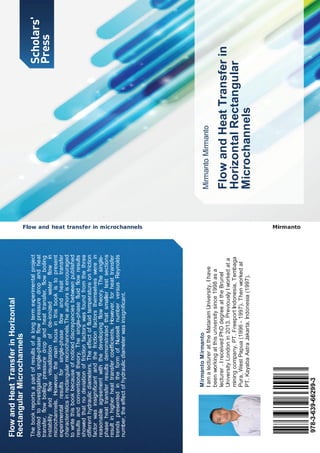 Flow and heat transfer in microchannels book cover