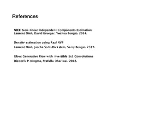 Flow based generative models | PPT