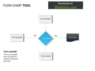Text example This is an example text. Go ahead an replace it with your own text.  YES NO FLOW CHART  TOOL Text Example Text Example Text Example Text Example Text Example 
