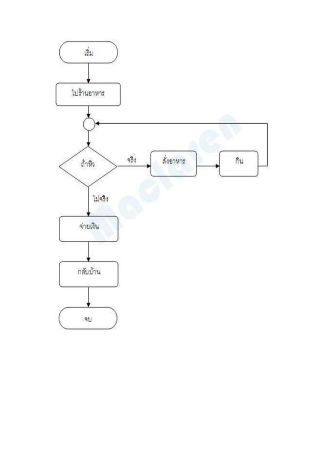 ผังงาน Flowchart | DOCX