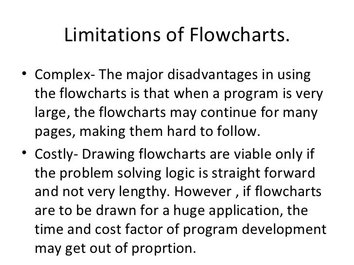 flowchart limitations of bar chart