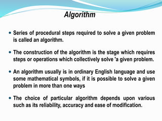 Flowchart and algorithm | PPT