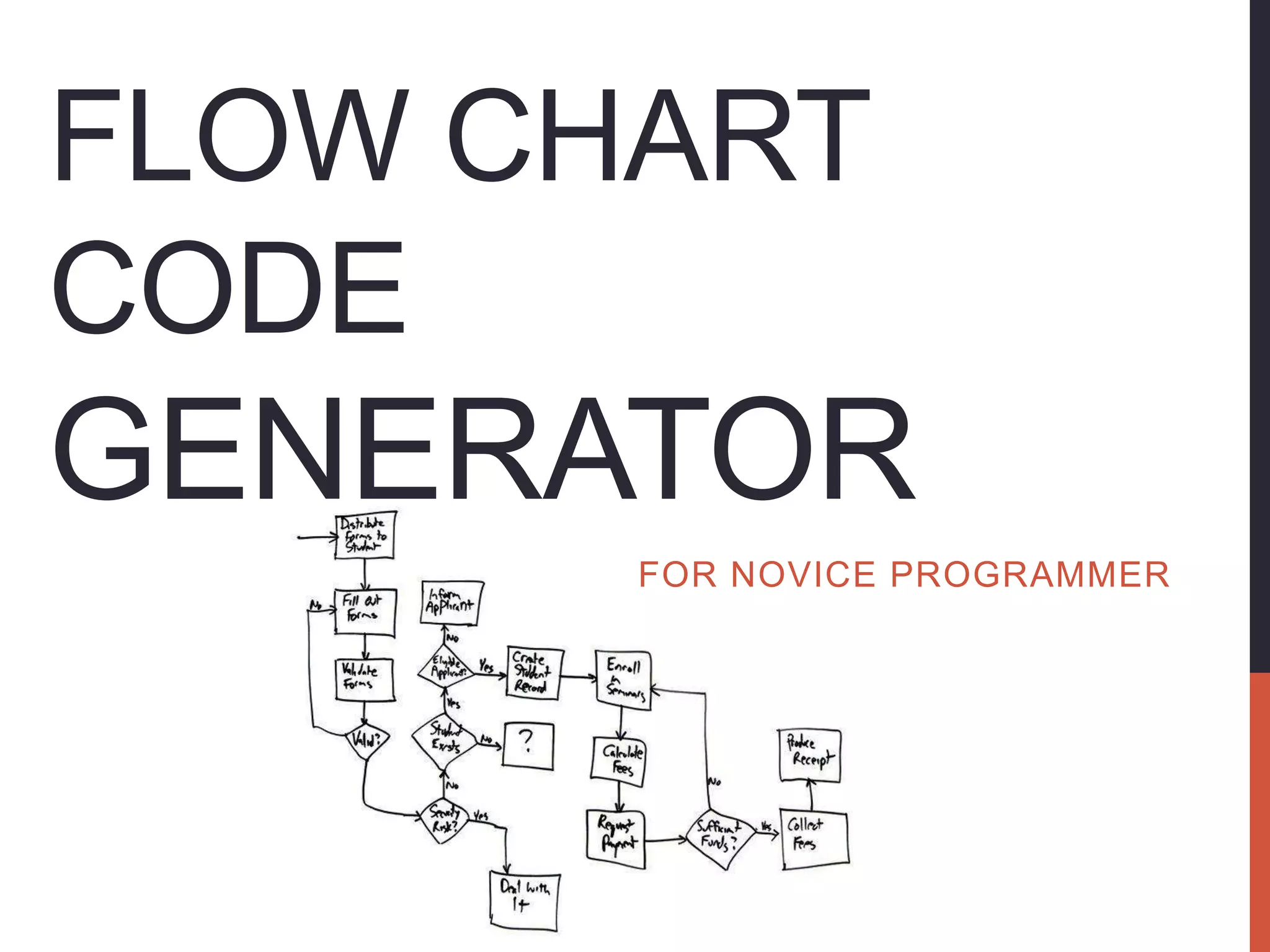 Flow chart code generator(firt seminar v1) | PPT