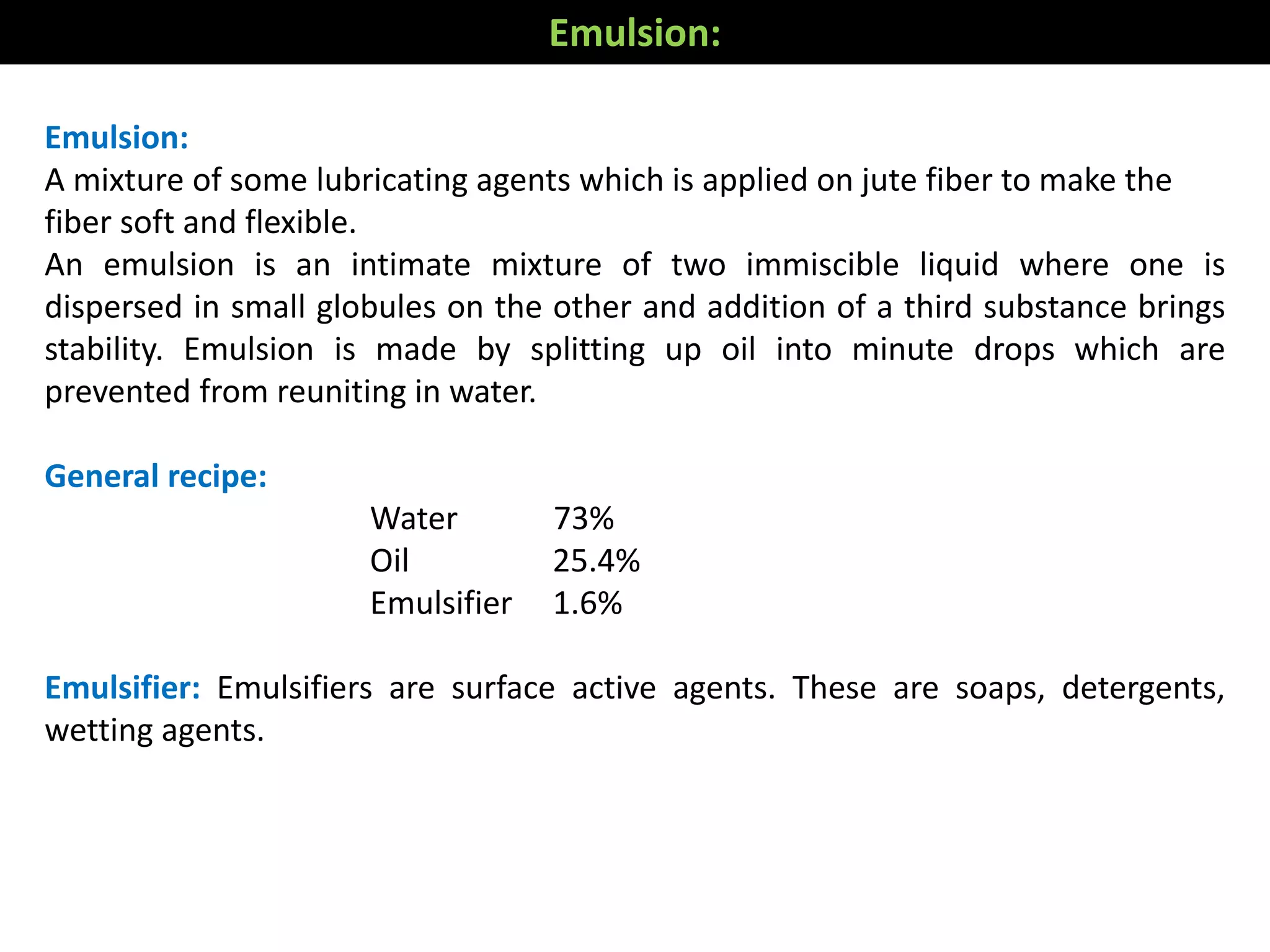 jute yarn manufacturing process PPT