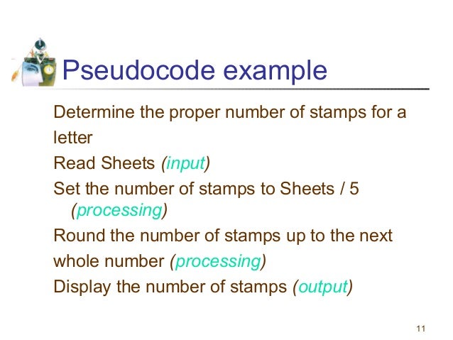 How to write pseudocode in