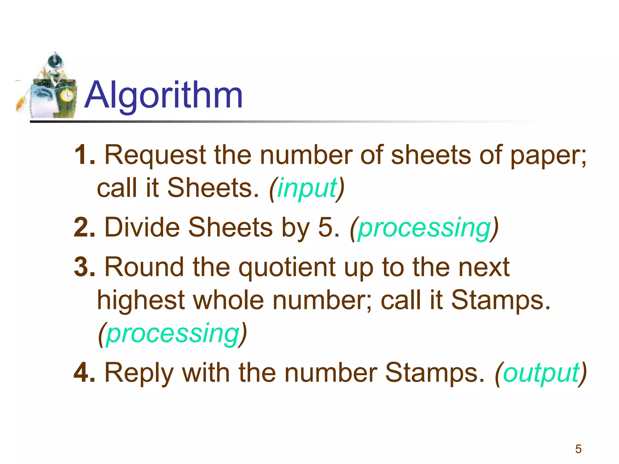 Flowcharts and pseudocodes | PPT