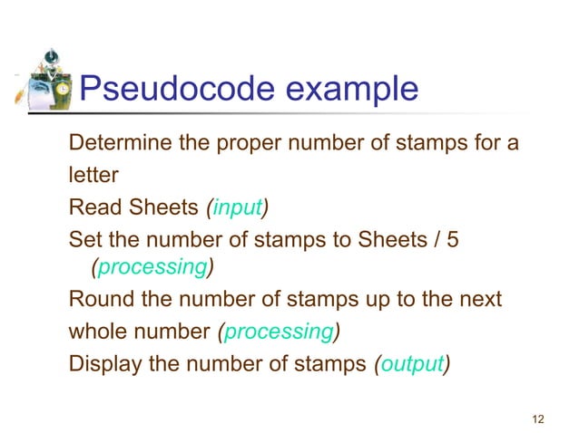 Flowcharts and pseudocodes | PPTX