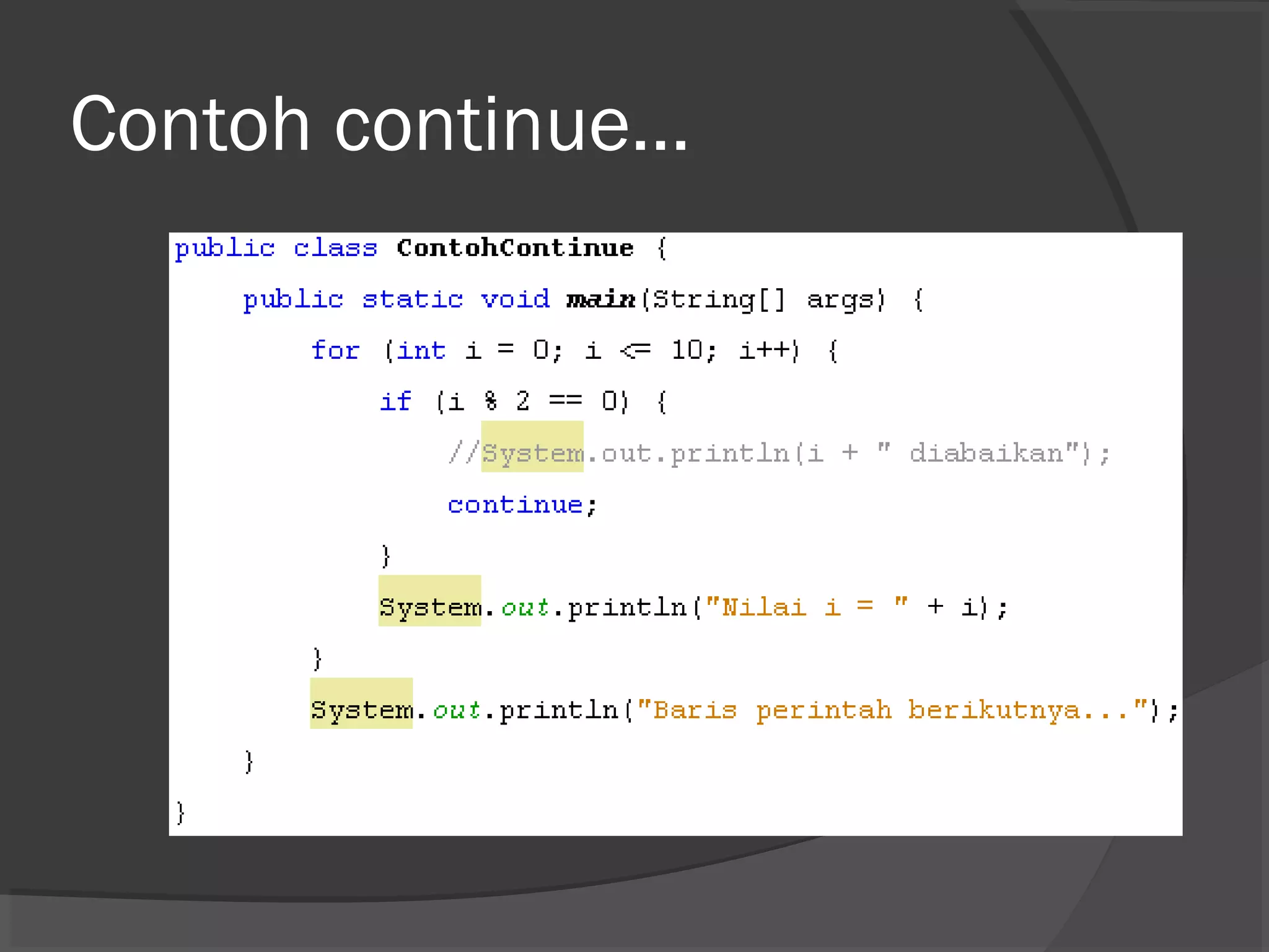 Flow control, exception handling array | PPT