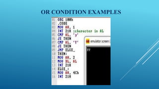 OR CONDITION EXAMPLES
 