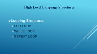 Flow control instructions | PPTX