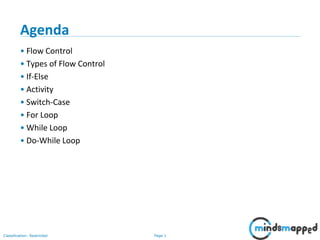 Session 07 - Flow Control Statements | PPTX