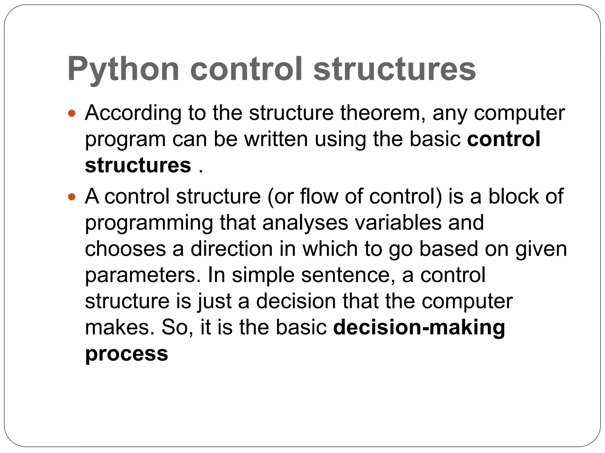 Types of Statements in Python Programming Language | PPTX