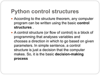 Types of Statements in Python Programming Language | PPT