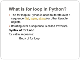 Types of Statements in Python Programming Language | PPT