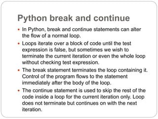 Types of Statements in Python Programming Language | PPT
