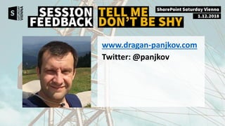 www.dragan-panjkov.com
Twitter: @panjkov
 