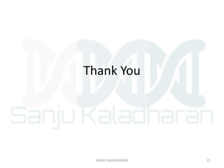 Thank You
21SANJU KALADHARAN
 