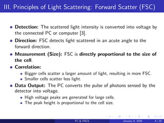 Fsc Correlation Flow Cytometry and Fluorescence Activated Cell Sorting | PDF