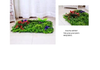 Item/No:SGP1507
fake grass green plastic
MOQ:50PCS
 