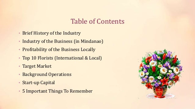 history of floral design powerpoint