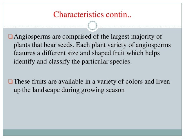 What are characteristics of flowering plants?