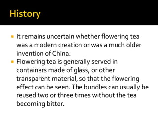 Love & Flowering Teas | PPT
