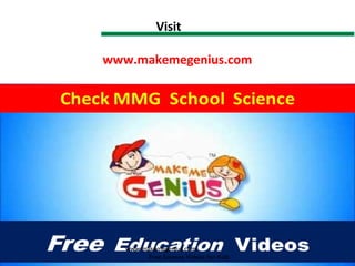 Visit

                    www.makemegenius.com




                        www.makemegenius.com
                               Free Science Videos for Kids
Copyright of www.makemegenius.com, for more videos ,visit us.
 