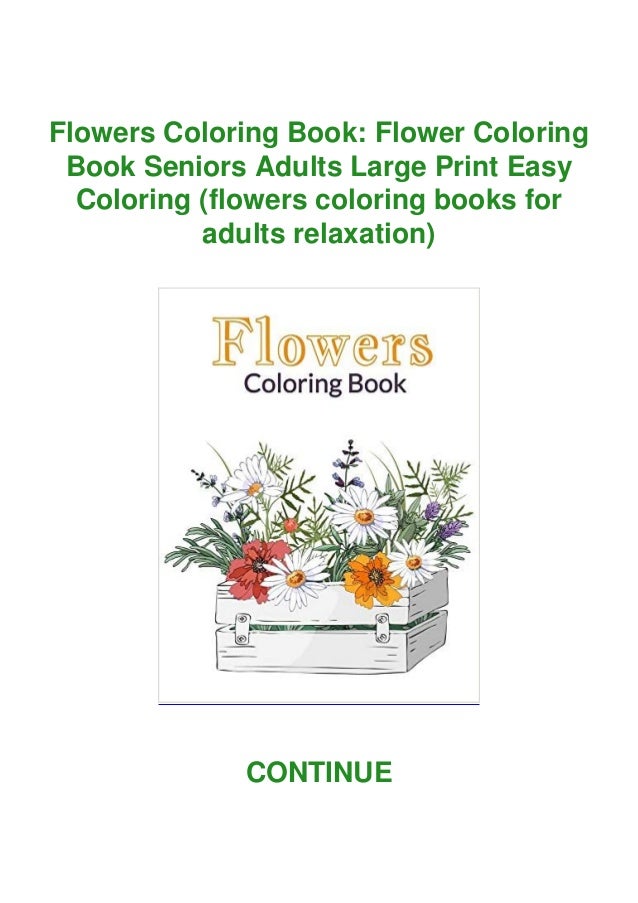 Download Download Pdf Flowers Coloring Book Flower Coloring Book Seniors Ad