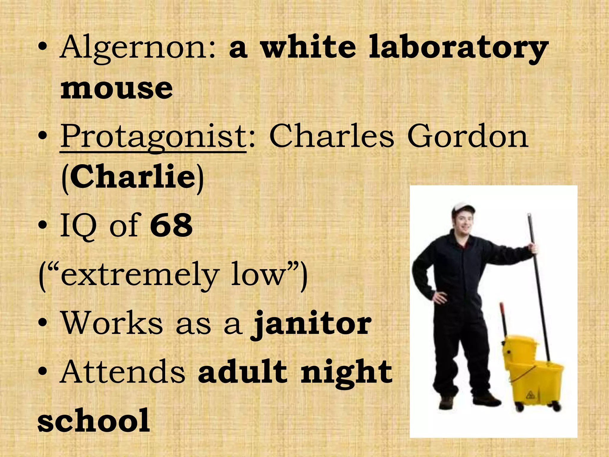 Flowers For Algernon Daniel Keyes Short Story PPT